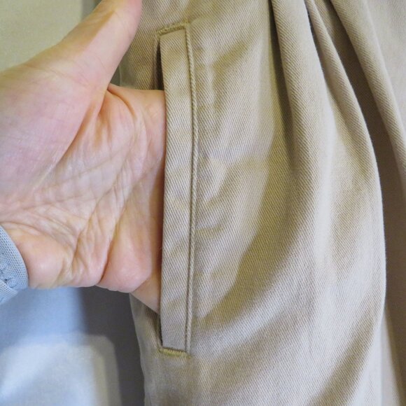 Vintage Liz Claiborne LIZSPORT 100% cotton Tan Pants Size 14 - Picture 6 of 13